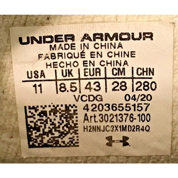 Under Armour Highlight Ace 2.0 Volleyball Shoes size 11 White & Gold Lightweight - Picture 10 of 12